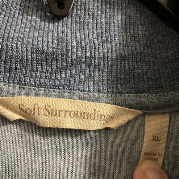 Women’s Soft Surroundings Adalyn Pullover 1/4 Zip Tunic, XL - Picture 2 of 4